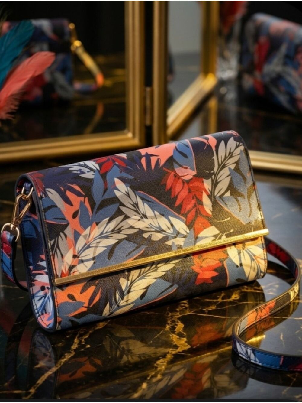 Savethegirls Or STG Cross Body -Clutch, Wallet, Floral, Phone Purse.